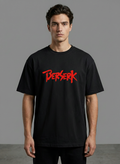 Crimson "Berserk" Graphic Black Tee